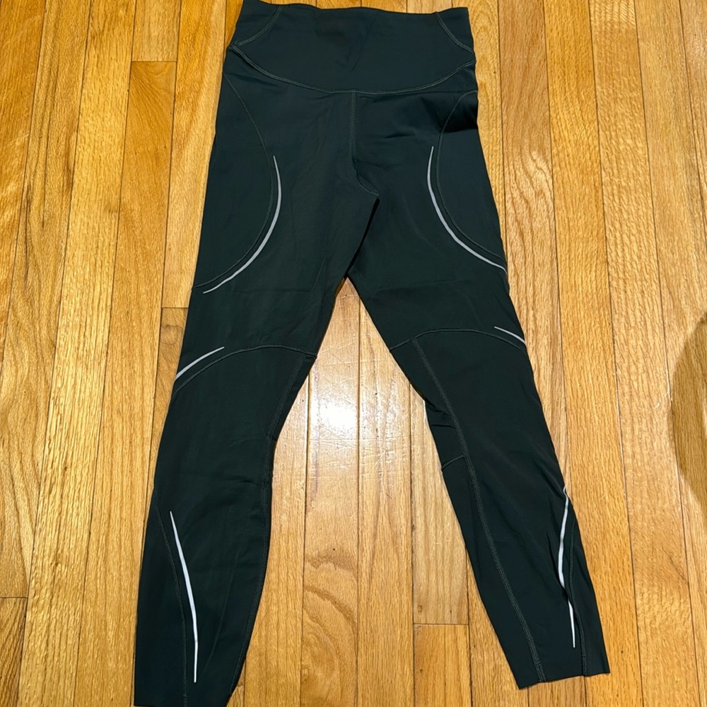 Dark Green Reflective Lululemon leggings/ SOLD - Picture 1 of 4